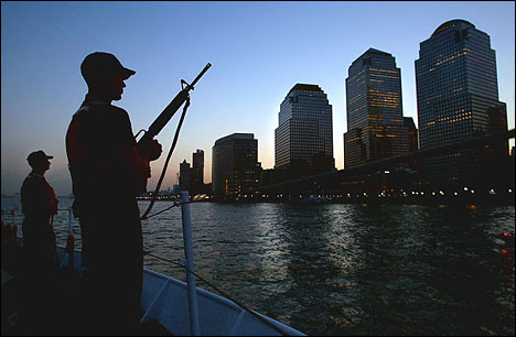 Coast Guard, Manhattan, Eve of September 11 first Anniversary.