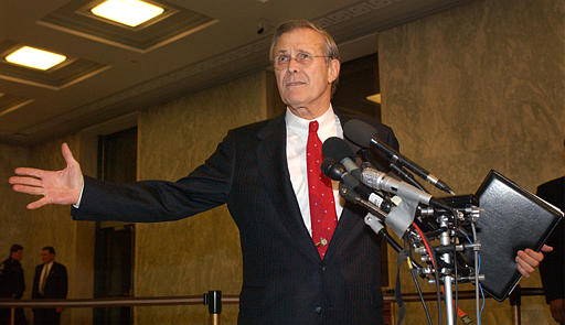 Secretary of Defense Donald Rumsfeld, Capitol Hill, March 20, 2003.