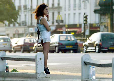 A prostitute, Paris, August 14, 2002.