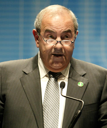 Iyad Allawi, the member of Iraq's U.S.-appointed Governing Council, who has been later chosen as prime minister in Iraq's interim government.