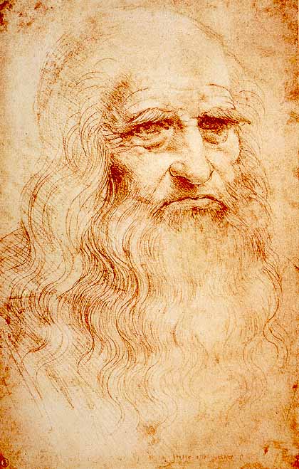 Leonardo da Vinci's self-portrait (1512-1515)