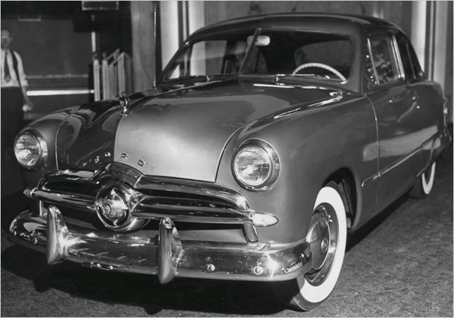 Ford 1949 model which big success lifted the company from a postwar slump.