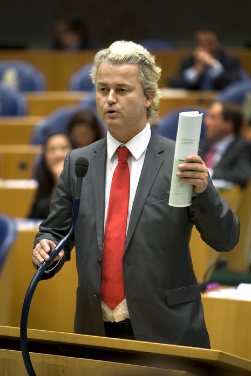 Dutch Parliament member Geert Wilders, 2009.