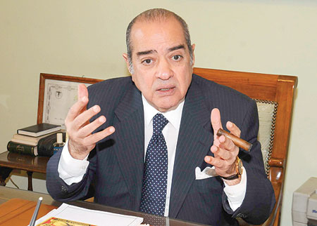 The prominent Egyptian lawyer Farid A-Dib, July 2011.