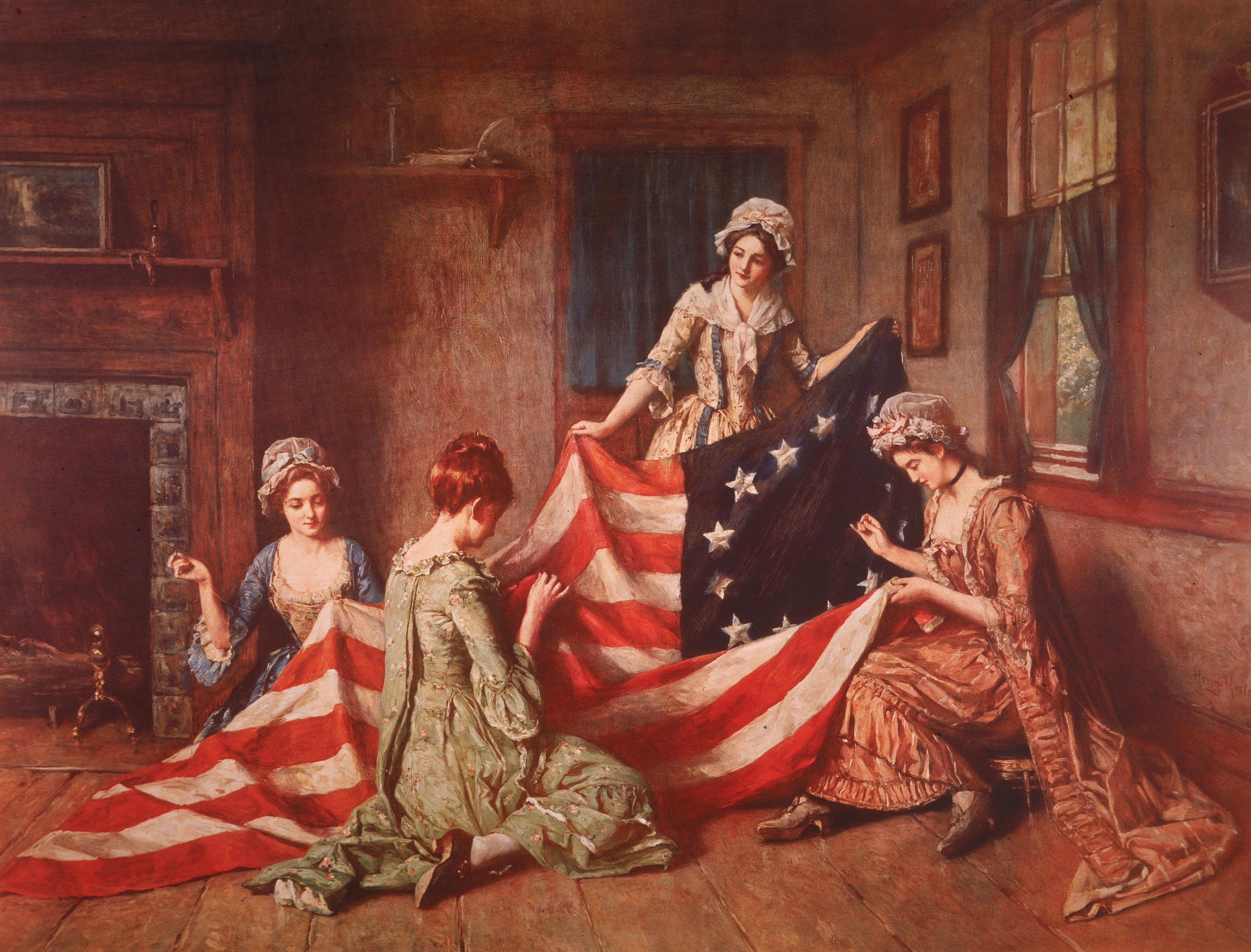Henry Mosler, Betsy Ross Making the First American Flag, c.1870.