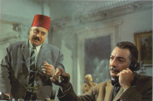 Rushdy Abaza and Salah Mansour in Shi'on fi Sadry