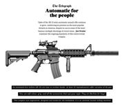 ‎AR-15 semi-automatic assault rifle.

التعليق هنا.
https://www.facebook.com/EveryScreen/posts/477065269042515‎