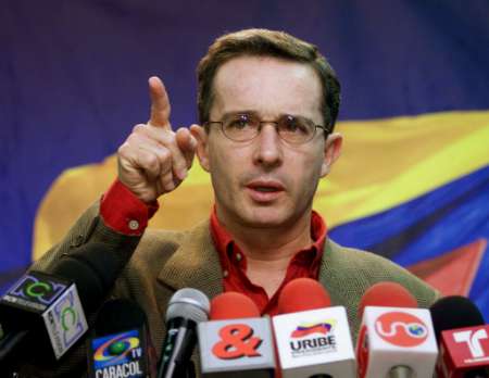Colombian President Álvaro Uribe Vélez