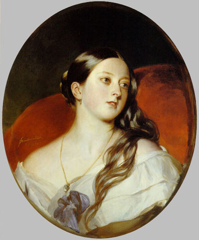 Young Queen Victoria Portrayed by Franz Xavier Winterhalter (1838)