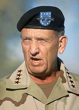 Army General Tommy Franks, head of the U.S. Central Command, Qatar, December 6, 2002.
