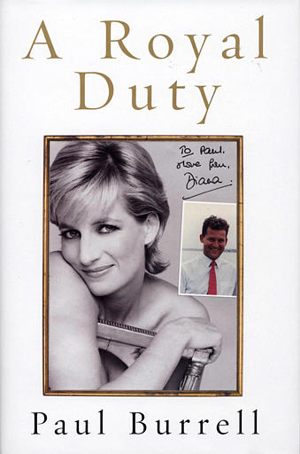 The front cover of the book A Royal Duty by former butler to Princess Diana, Paul Burrell, which went on sale, October 27, 2003.