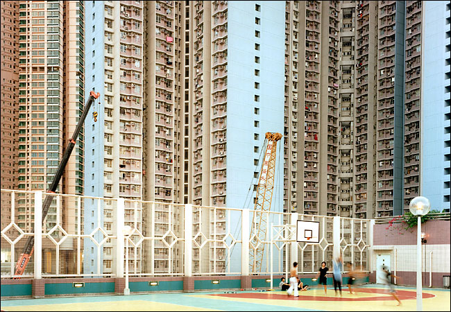 Apartment buildings, Hong Kong, April 2004.
