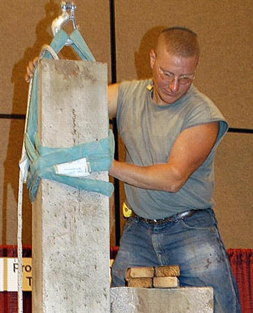 Nick Berg is seen helping set up at an engineering conference he attended in Hershey, Pa., in this photo dated Oct. 2003. Berg was beheaded by Abu Musab aZarqawi, Al Qaeda's leader in Iraq, May 11, 2004.