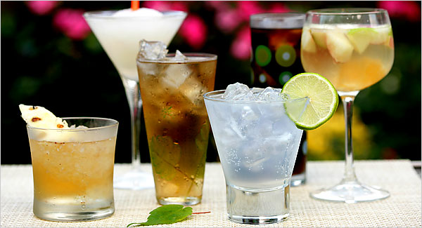 The icy drinks of summer are soul mates for meats hot from the grill at all seasons.