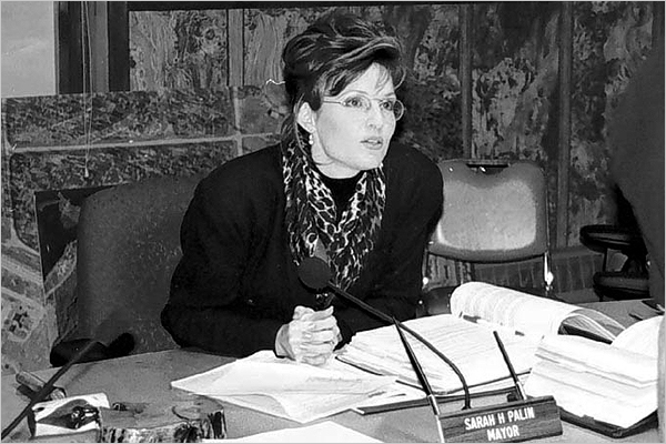 Sarah Palin when she was mayor of Wasilla, Alaska, 1996. 