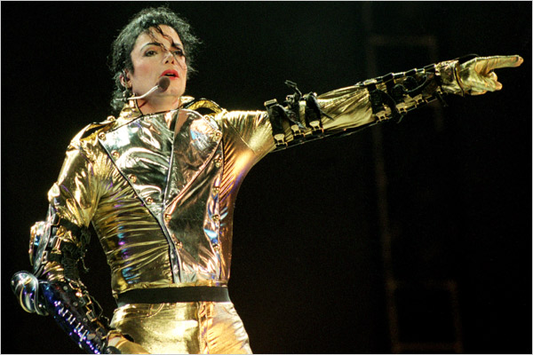 Michael Jackson performes during his 'HIStory' world tour concert, Auckland, New Zealand, 1996.