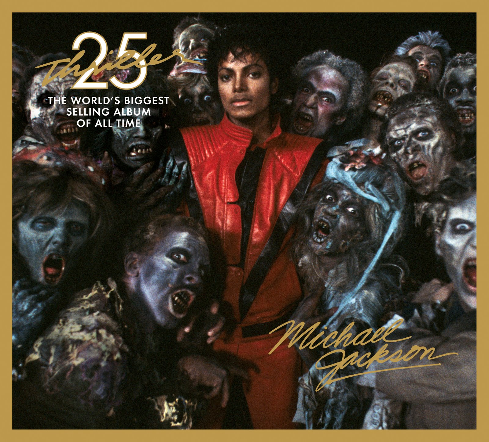 The 25th Anniversary re-issue of Michael Jackson's 1983 hit album 'Thriller.'
