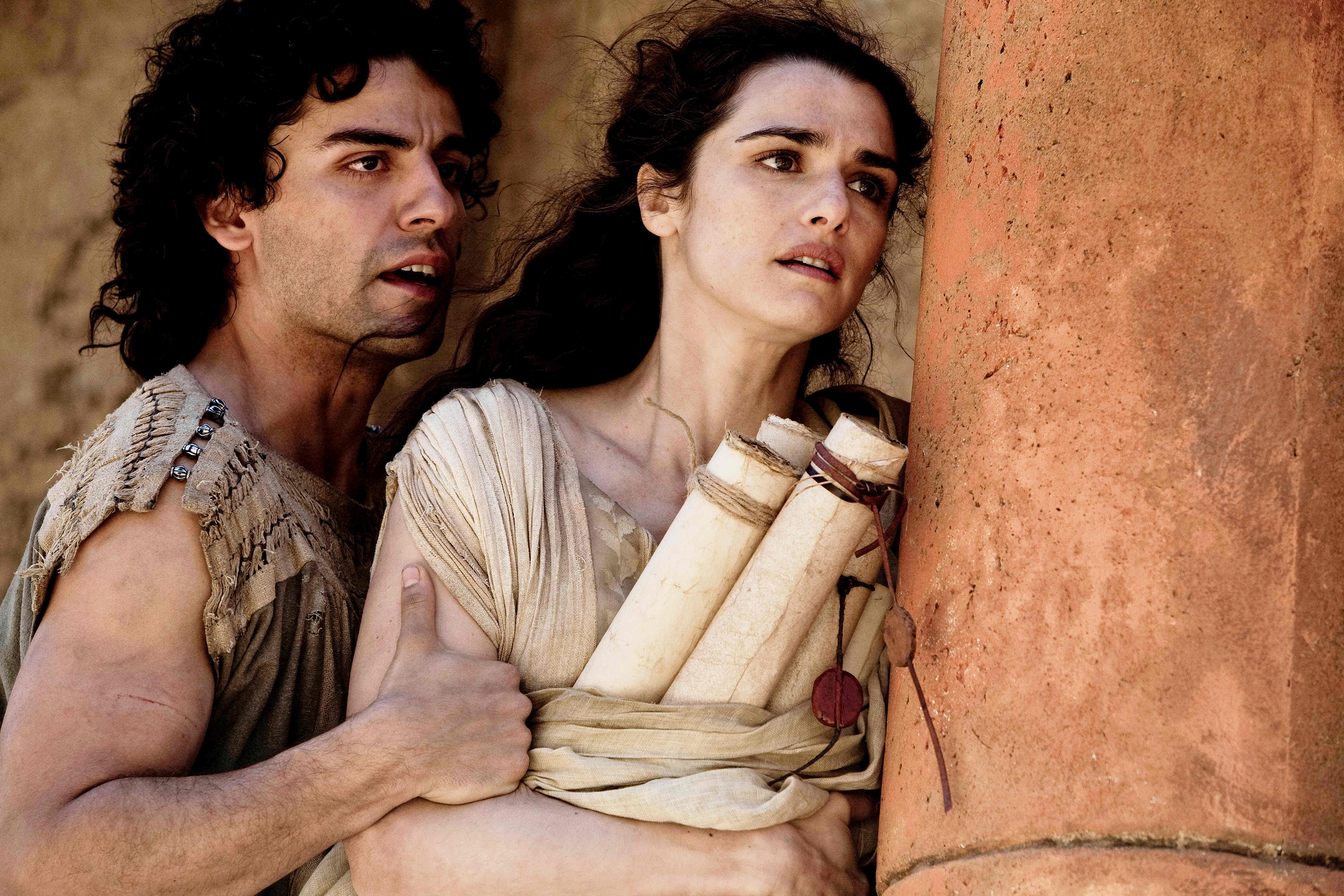 Oscar Isaac as Orestes and Rachel Weisz as Hypatia in 'Agora' (2009)