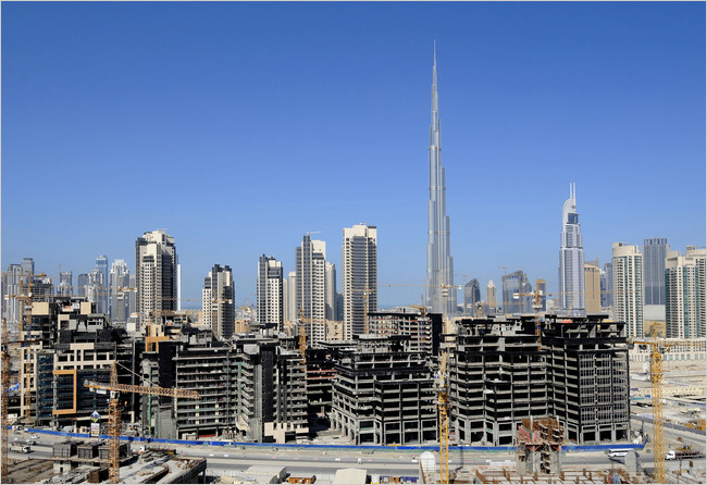 Dubai building boom stops and results in a large financial meltdown, November 2009.