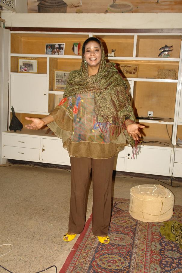 Lubna Hussein, the Sudanese journalist and former United Nations worker, who is trialed of 'indecent dressing,' for wearing trousers in public, a charge that could lead her to being flogged with 40 lashes, Khartoum, July 2009.