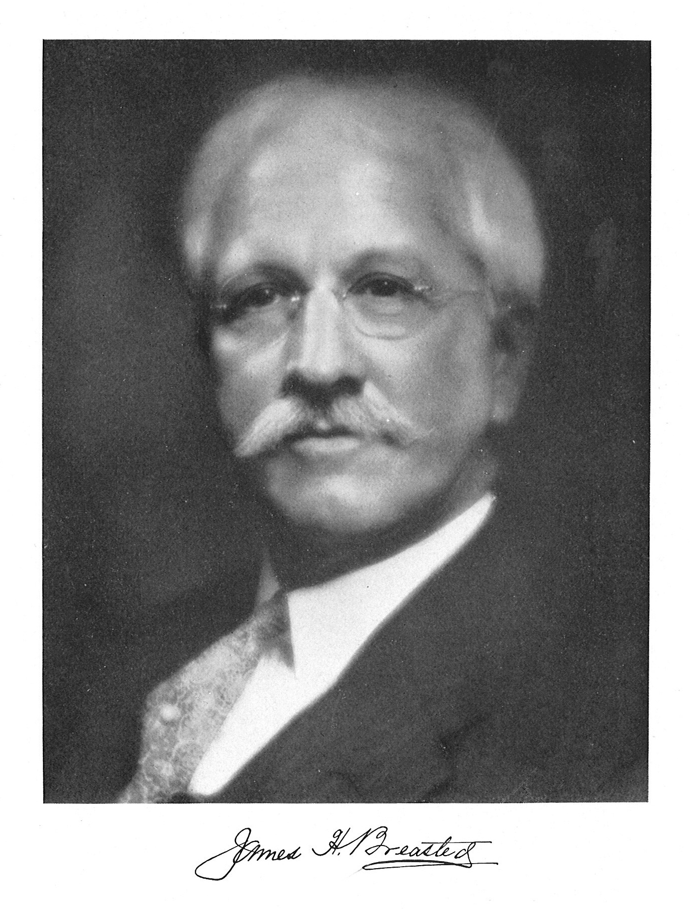 James Henry Breasted, Professor of Egyptology at the University of Chicago and founder of the Oriental Institute, c. 1910.