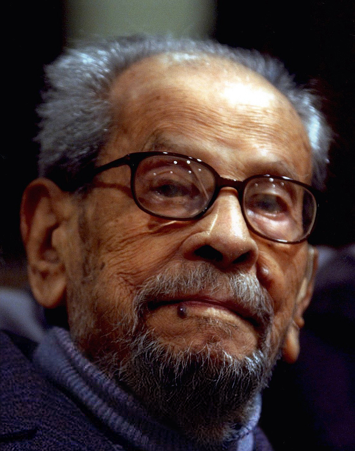 Naguib Mahfouz in 2004 in Cairo