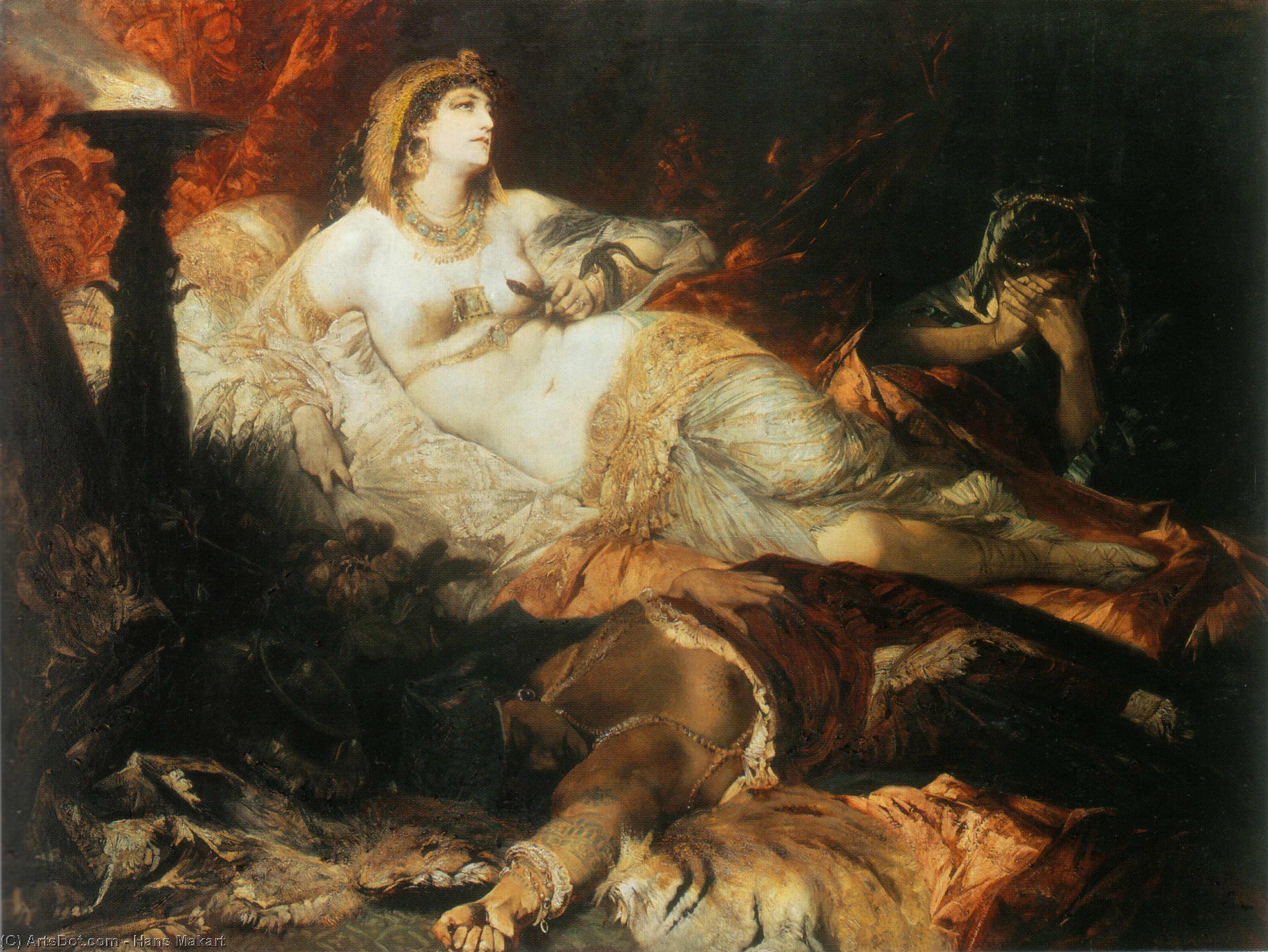Hans Makart, Der Tod der Kleopatra (1875).